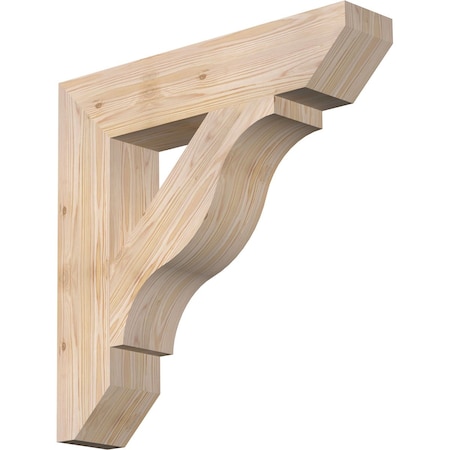 Ekena Millwork Funston Slat Smooth Bracket, Douglas Fir, 5 1/2"W x 28"D x 28"H BKT06X28X28FST06SDF